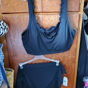 *SOLD*  TIME AND TRU Black Bikini Top/Bottom 3X